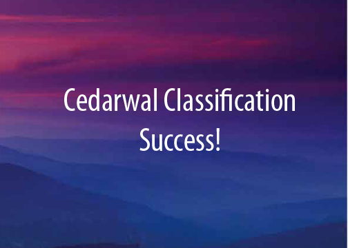 Cedarwal-Classification Success